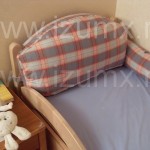 Изготовление подушки для изголовья детской кроватки. Предусмотрена фиксация на каркасе кровати.